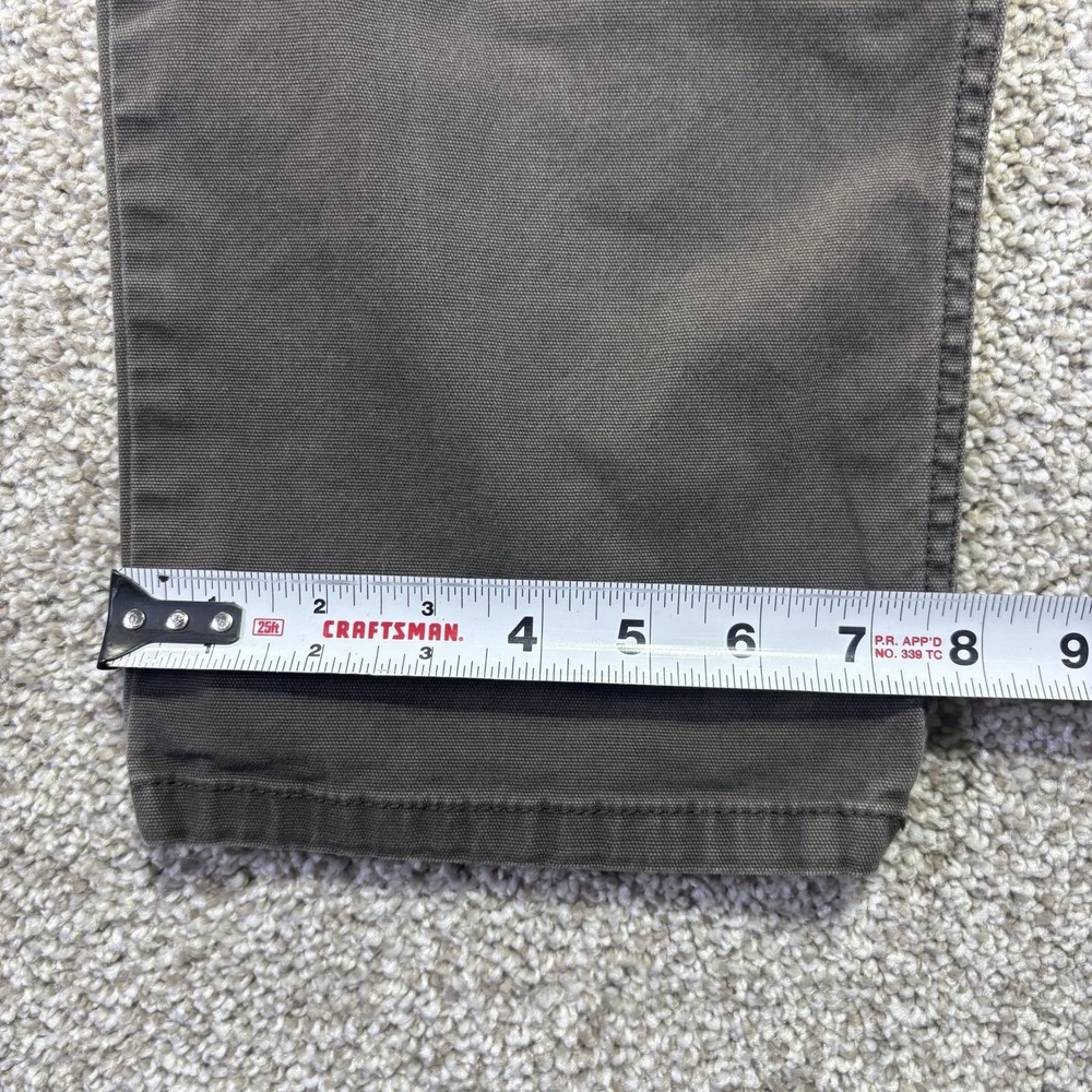 Carhartt Pants Mens 34x32 Gray Rugged Flex Relaxed Fit Canvas Workwear Pockets - Picture 3 of 8